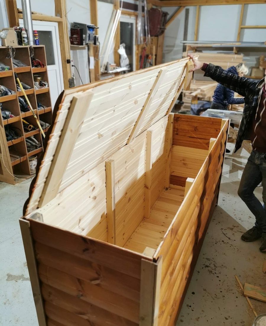 medinė dėžė